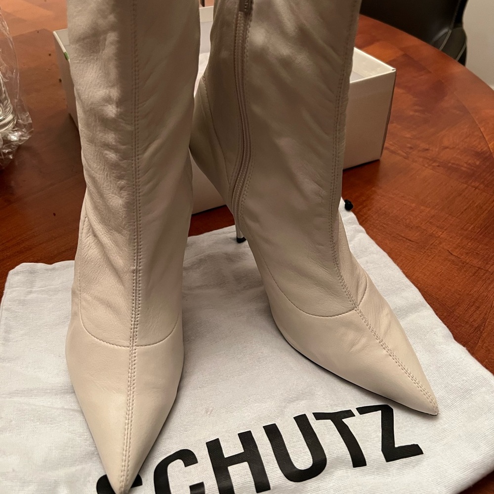 SCHUTZ Kaetana Stretch Leather Boots